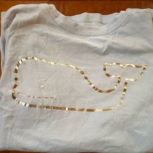 Girls medium vineyard vines light blue long sleeved